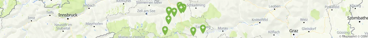 Kartenansicht für Apotheken-Notdienste in der Nähe von Mauterndorf (Tamsweg, Salzburg)